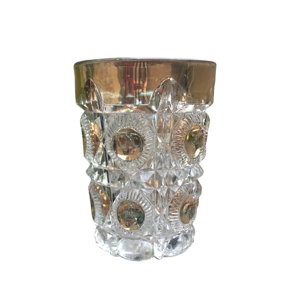 Newport “Bull’s Eye and Daisy” Antique Tumbler by U.S. Glass Co. - Picture 1 of 10